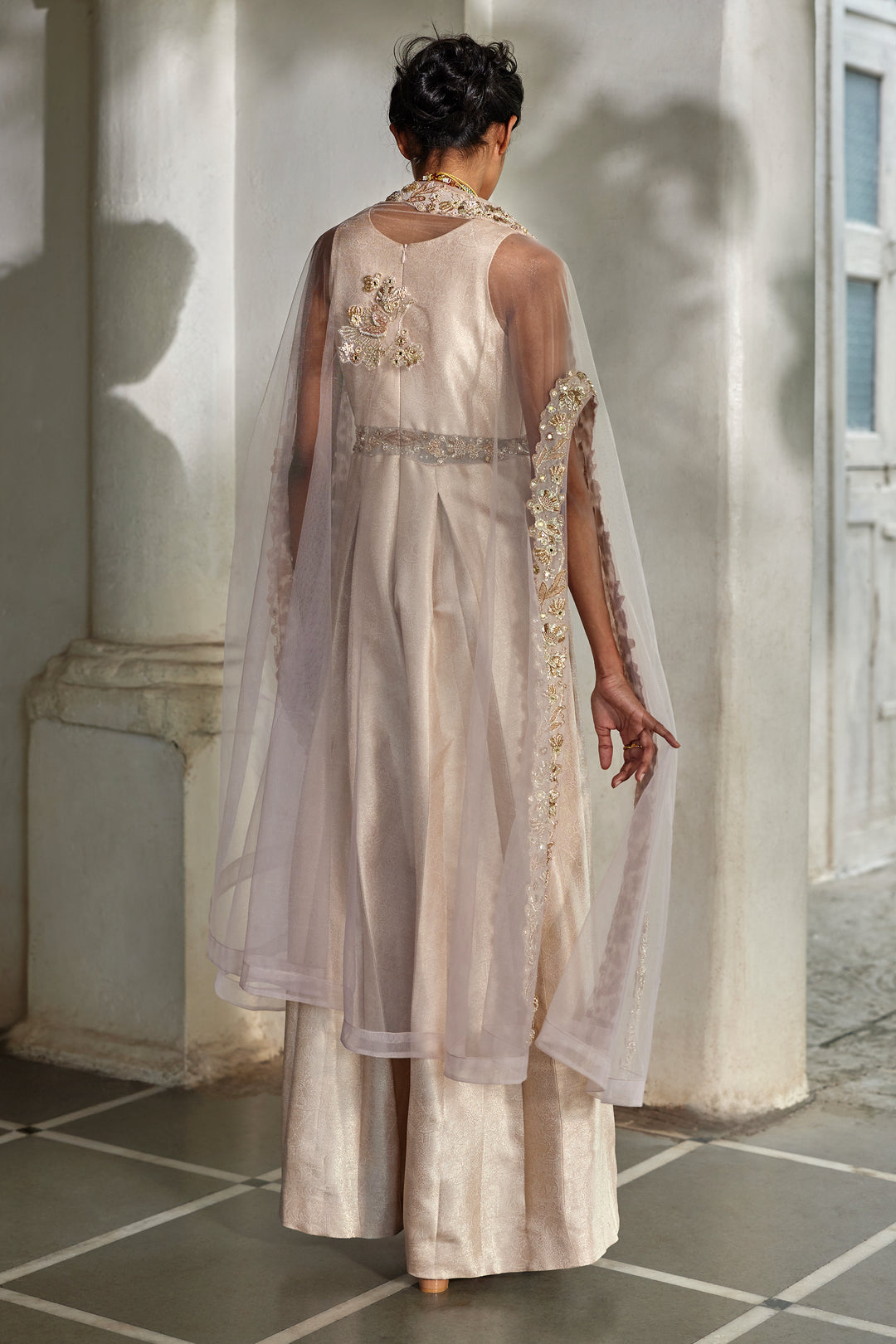 SERA CAPE JUMPSUIT SET