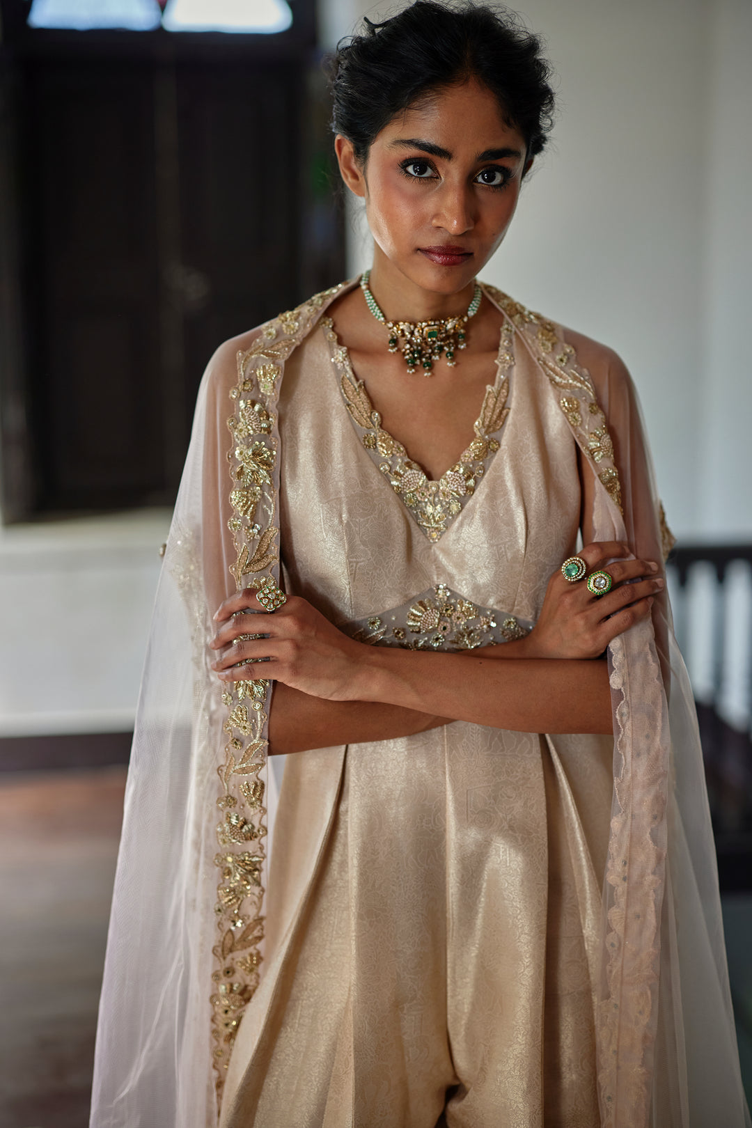 SERA CAPE JUMPSUIT SET