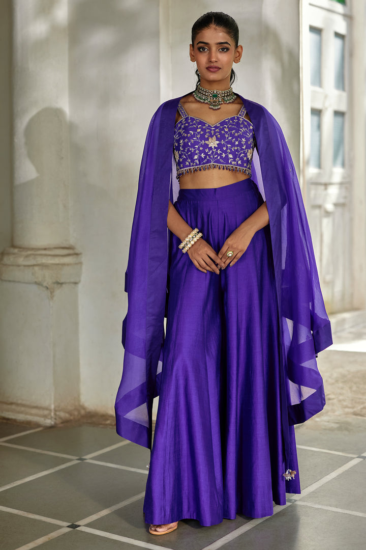 ZILU CAPE PALAZZO SET