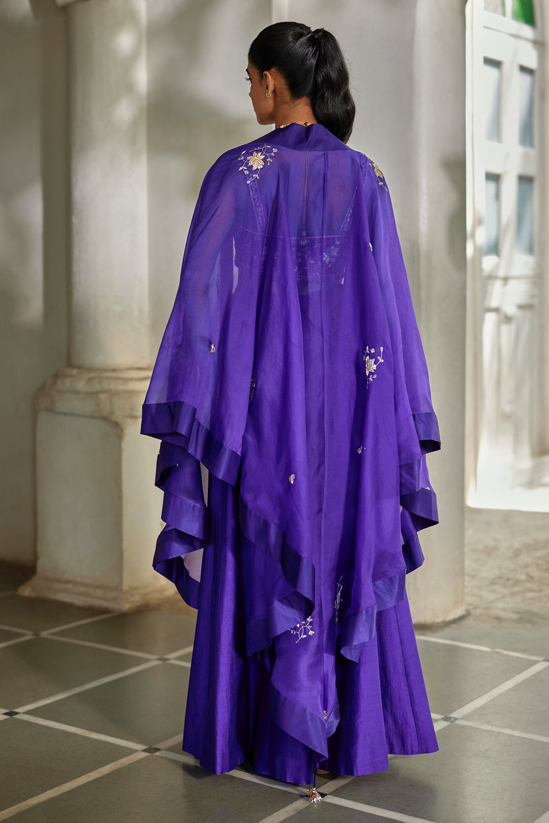 ZILU CAPE PALAZZO SET