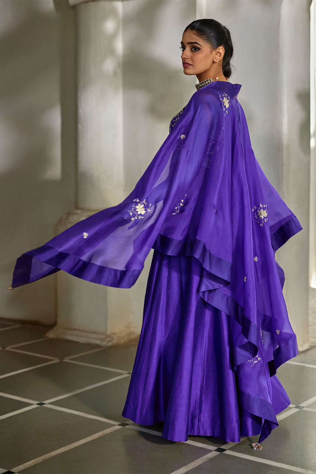 ZILU CAPE PALAZZO SET