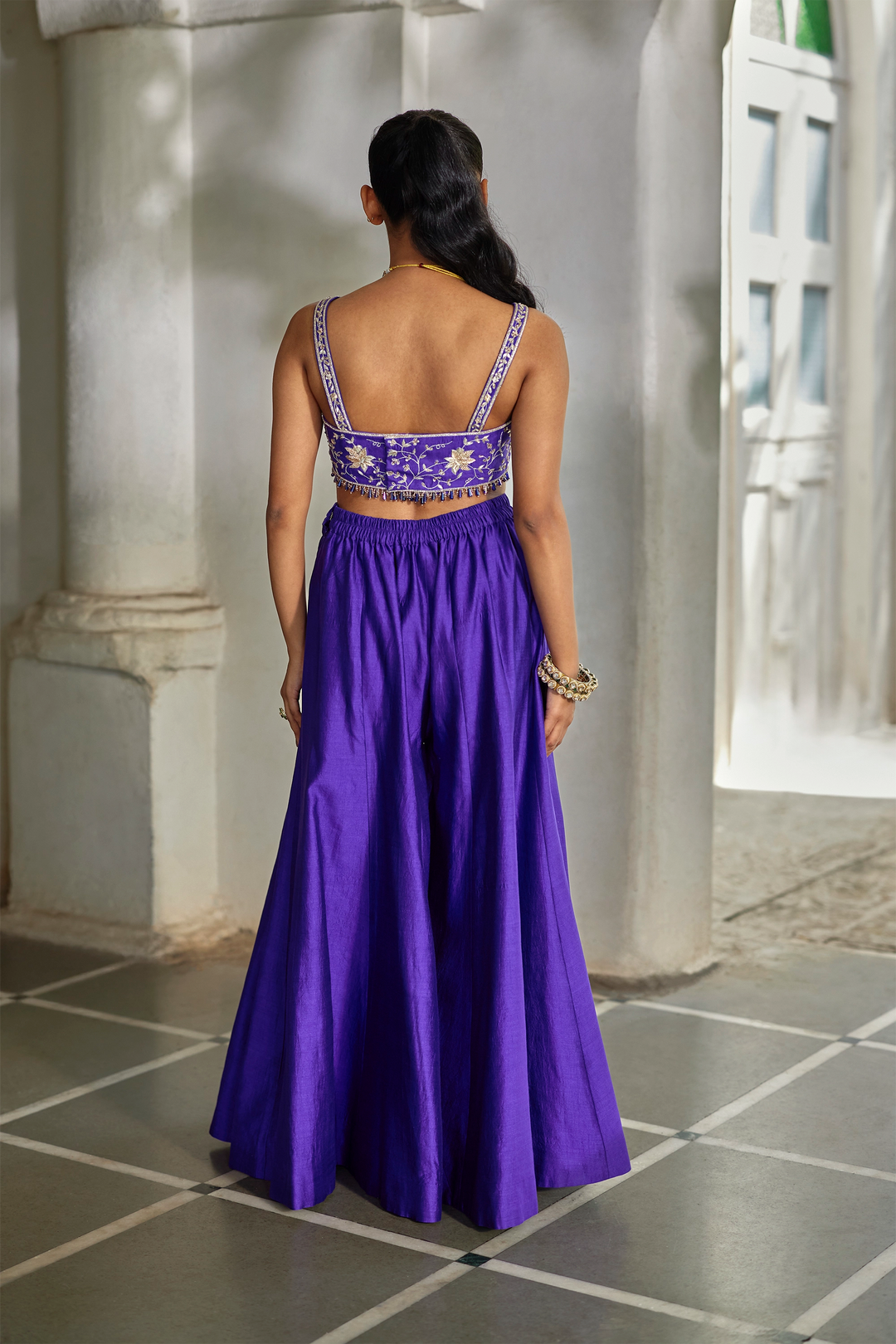 ZILU CAPE PALAZZO SET