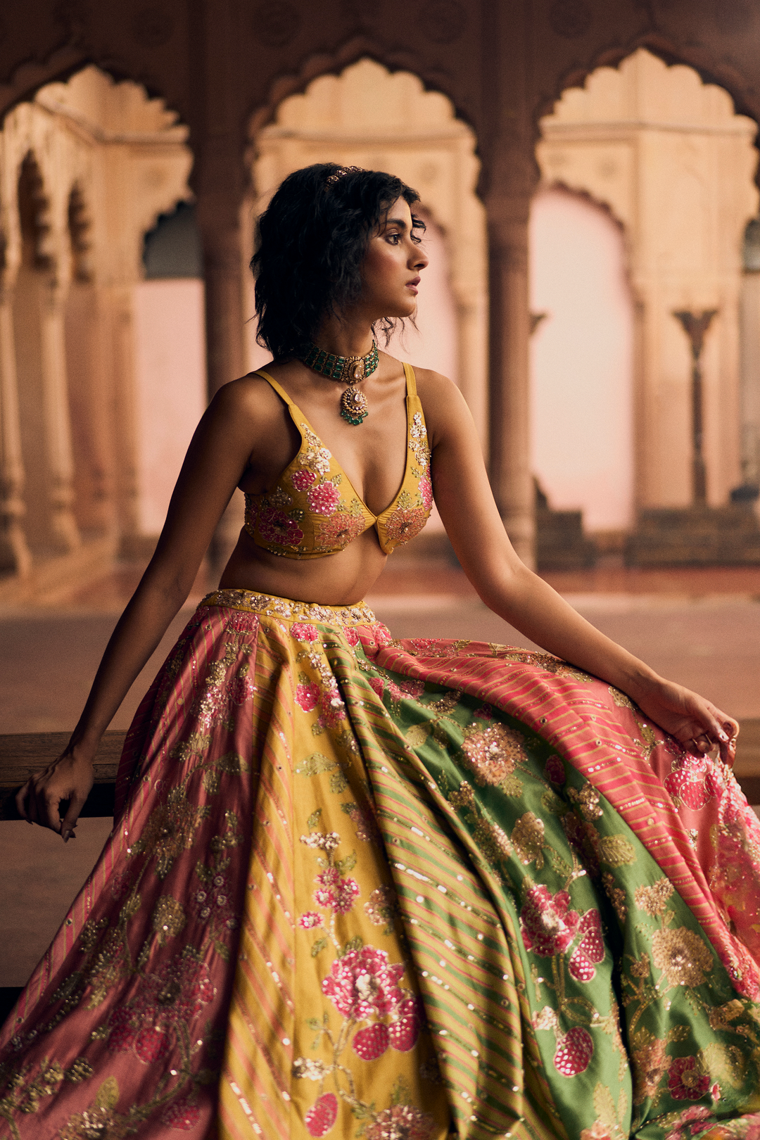 BHAKTHI LEHENGA SET