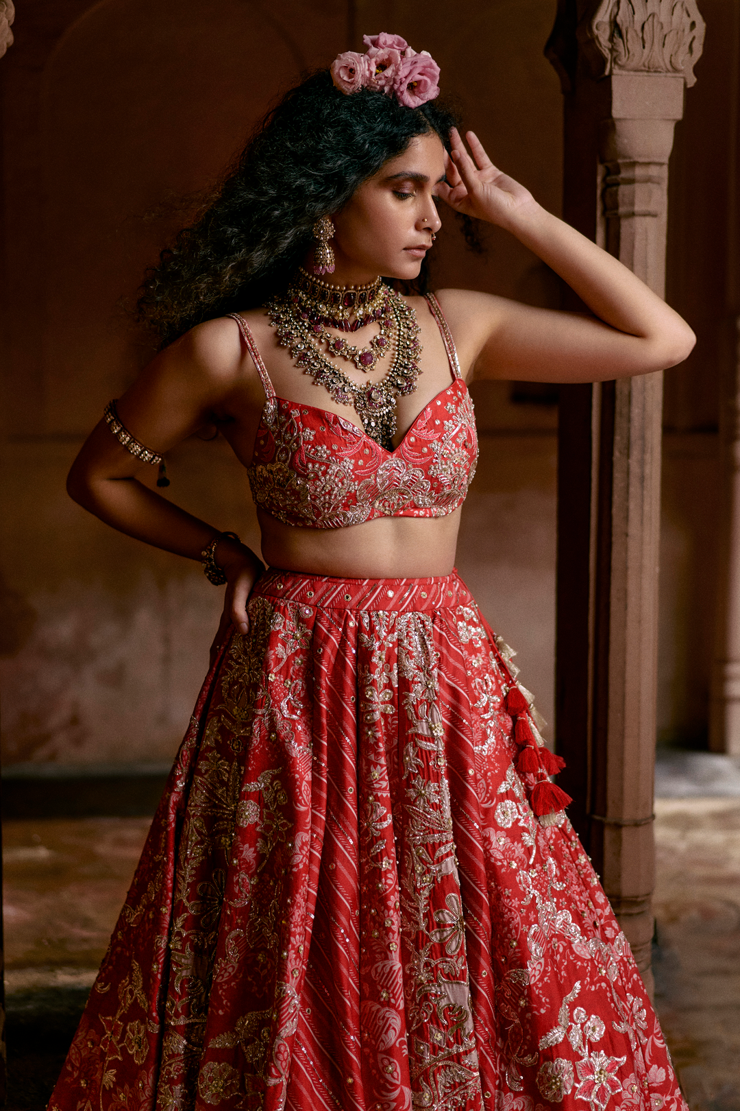 JEAN LEHENGA SET