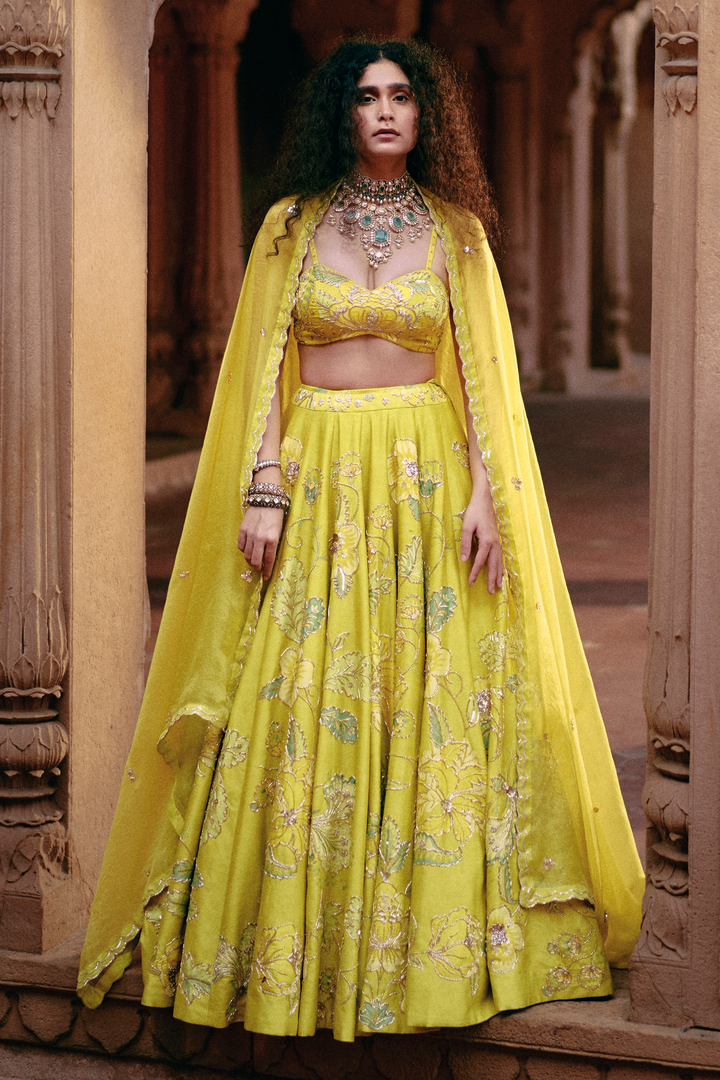 ROSE LEHENGA SET