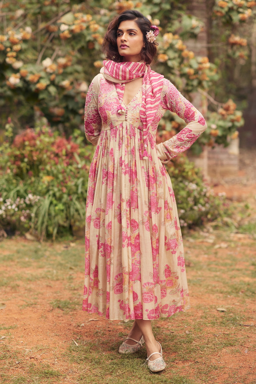 maxi alice dress print Green Tulip Print Alice Maxi Dress