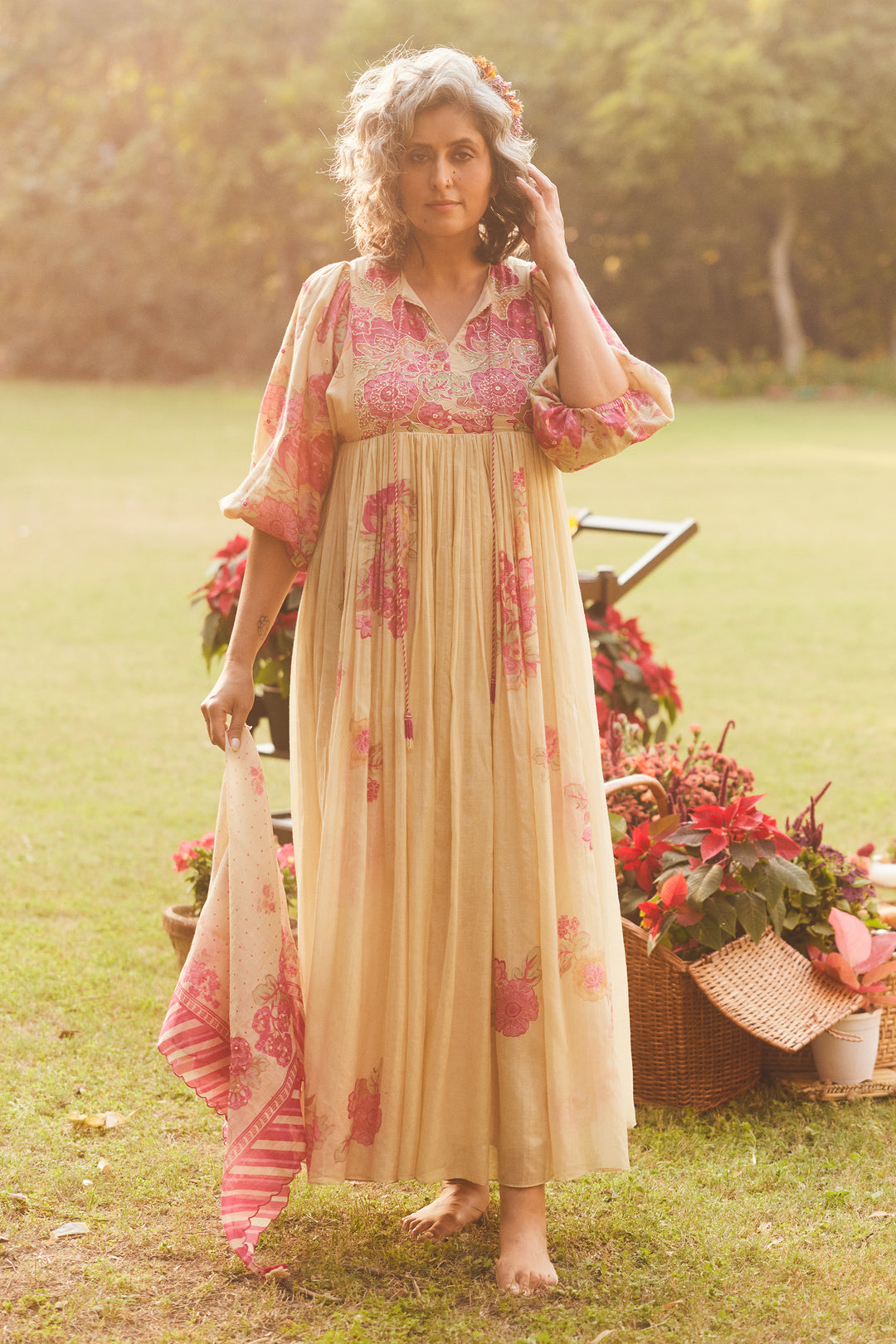 lucy maxi dress Lucy Long Dress Taupe (Double Chiffon) Ramona LaRue