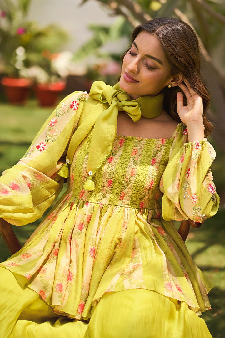 MAHIRA PEPLUM SET