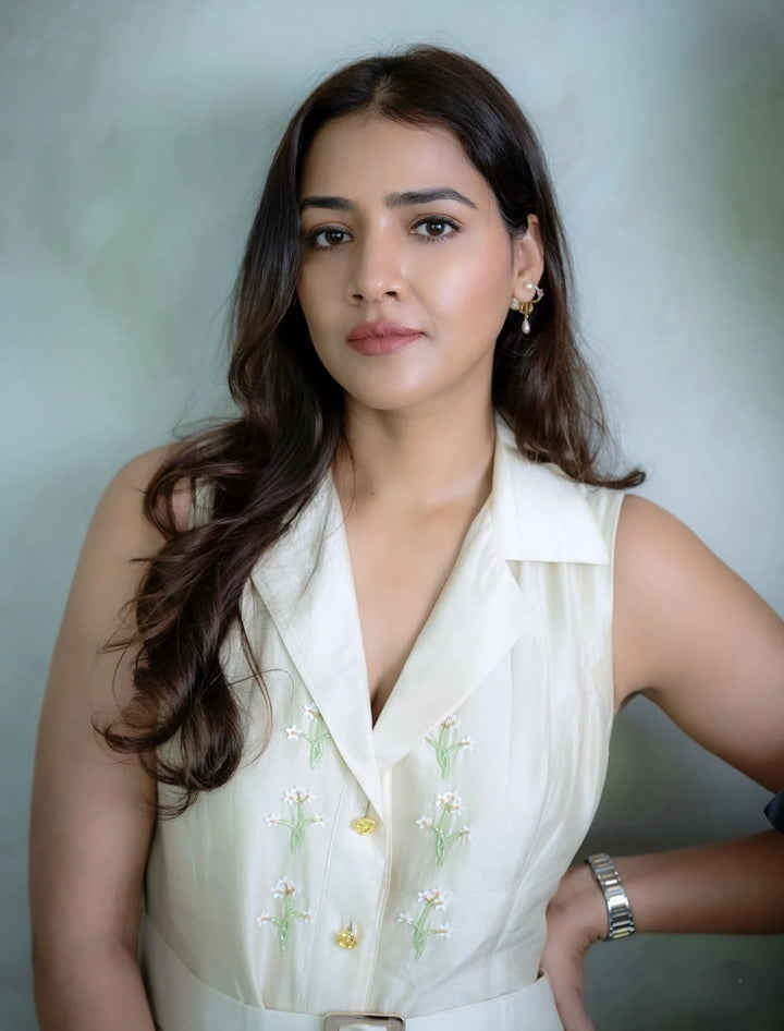 Priyanka Chaudhary Raina in the Kori dress