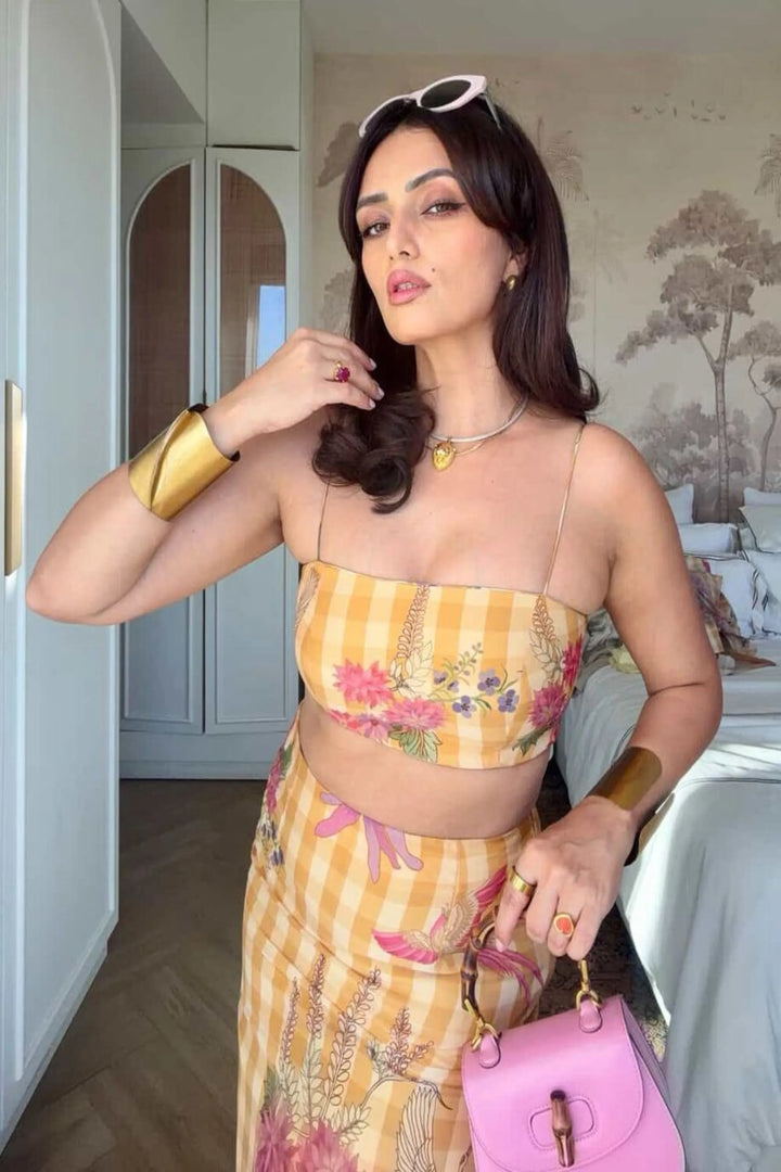 Roshni chopra in the Yuki shirt set