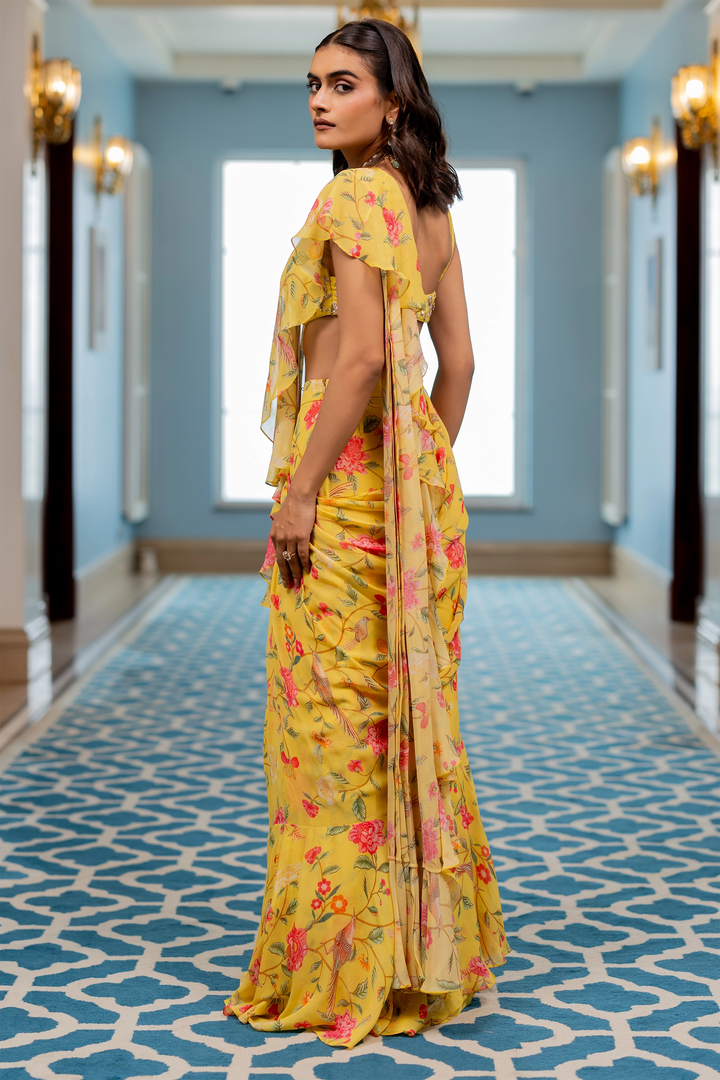 SAYURI SAREE SET – YELLOW