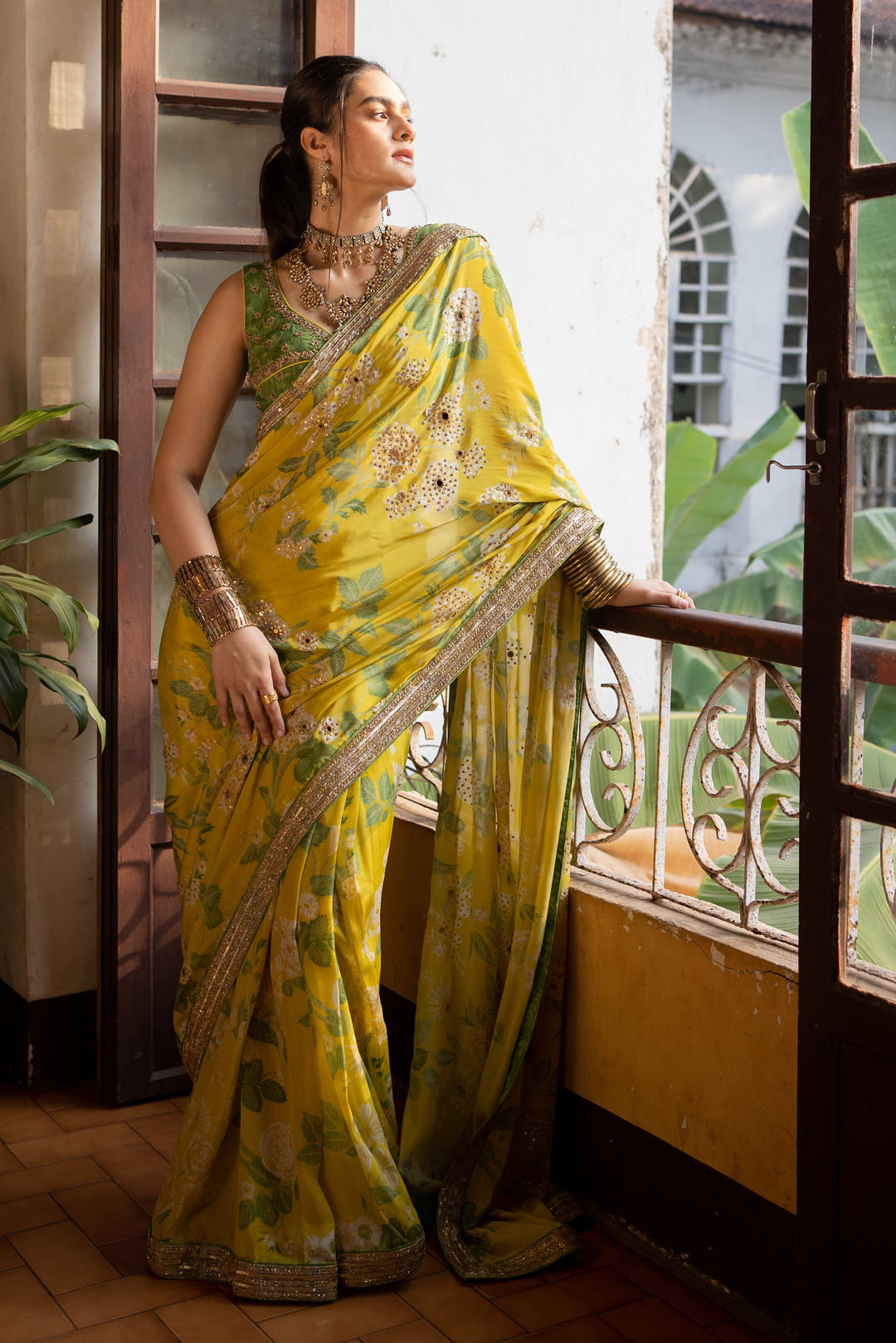 Neha Singh in the TRISHA SAREE SET