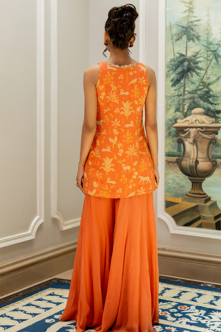 YANIKA KURTA SET – ORANGE