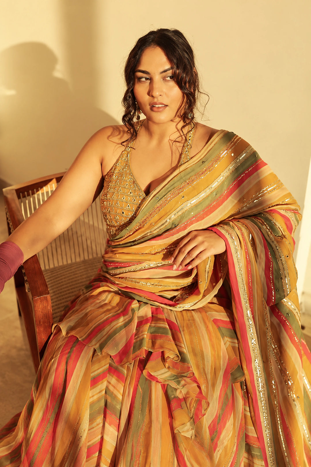Sakshi Sindwani in the JESSICA SAREE SET