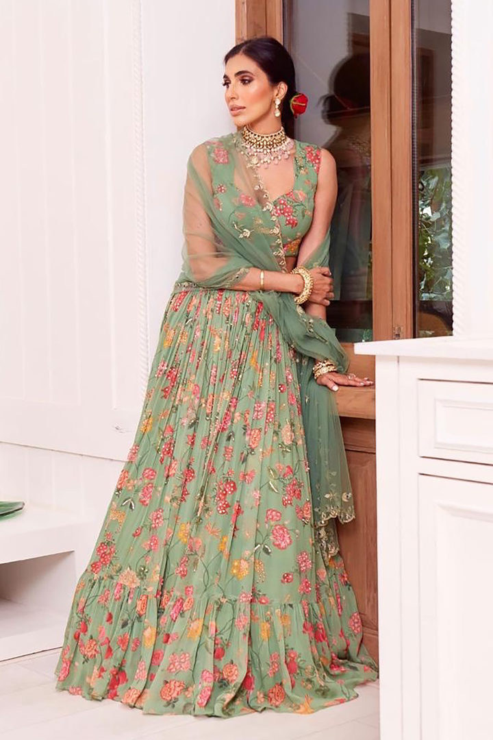 Prerna Goel in the SOLEIL LEHENGA SET