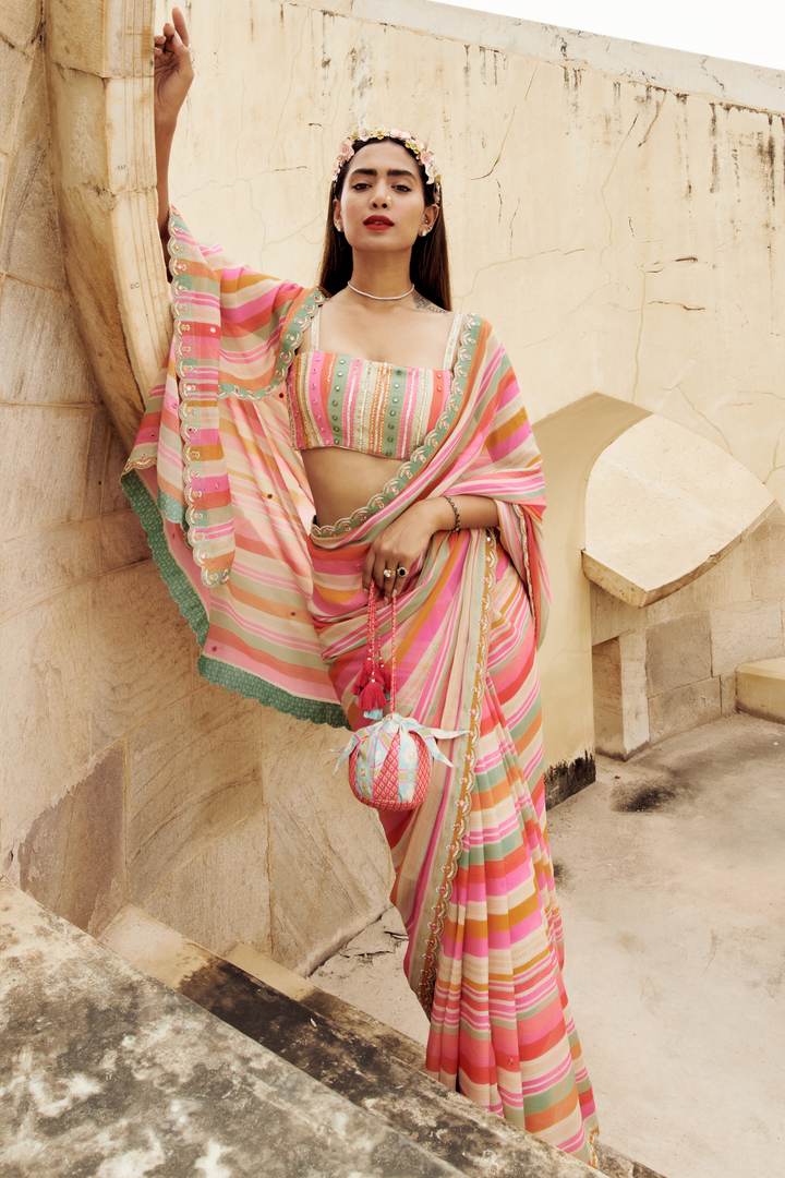 The Indie Electric in the NICOLA SAREE SET