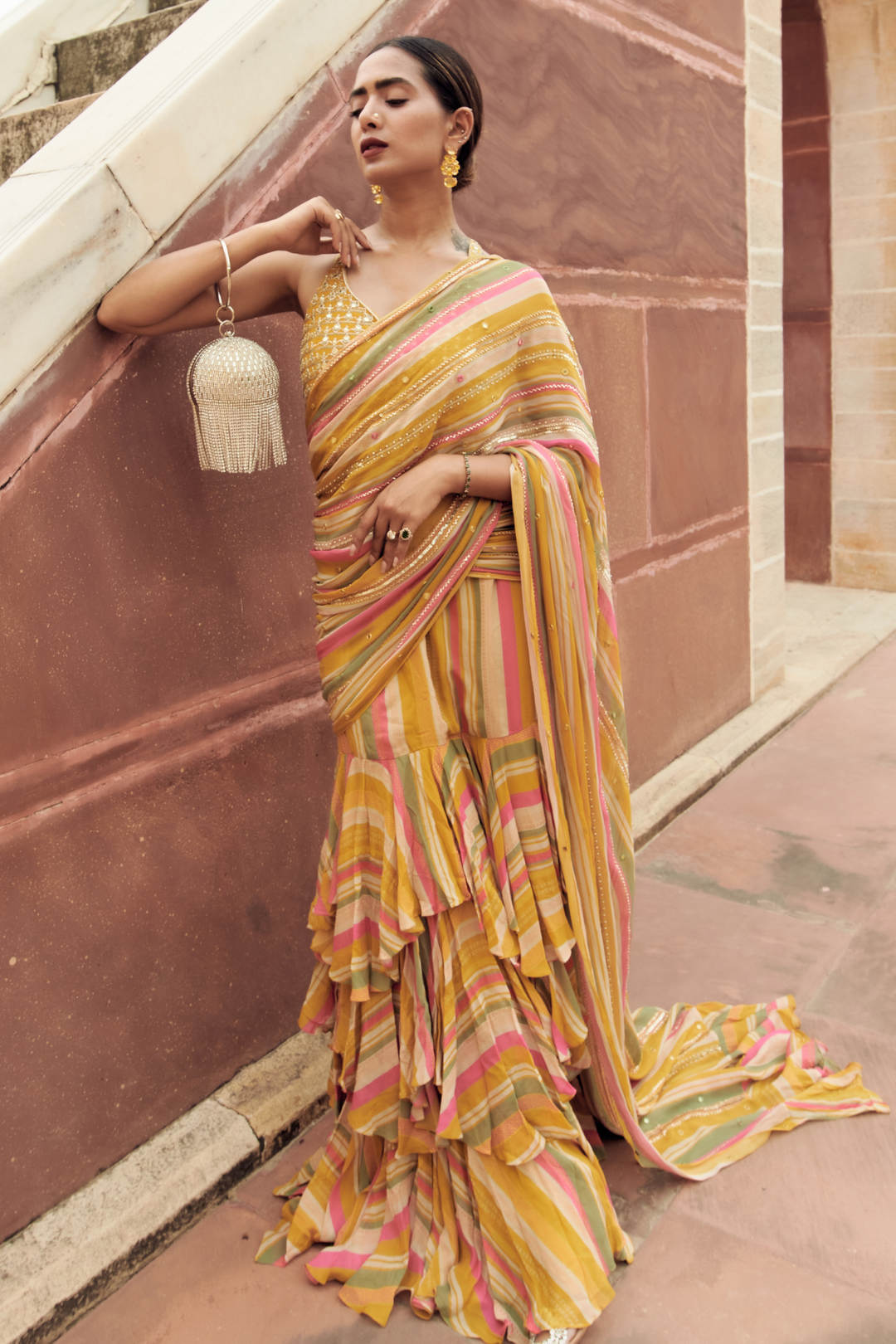 The Indie Electric in the JESSICA SAREE SET