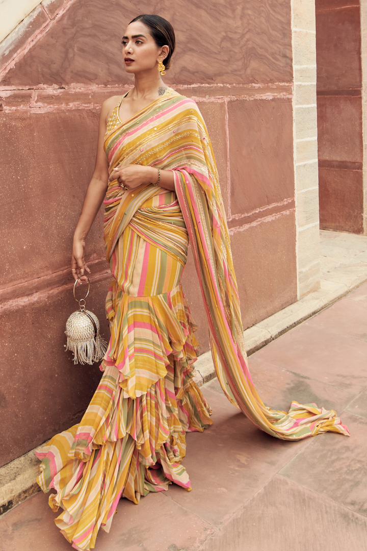 The Indie Electric in the JESSICA SAREE SET