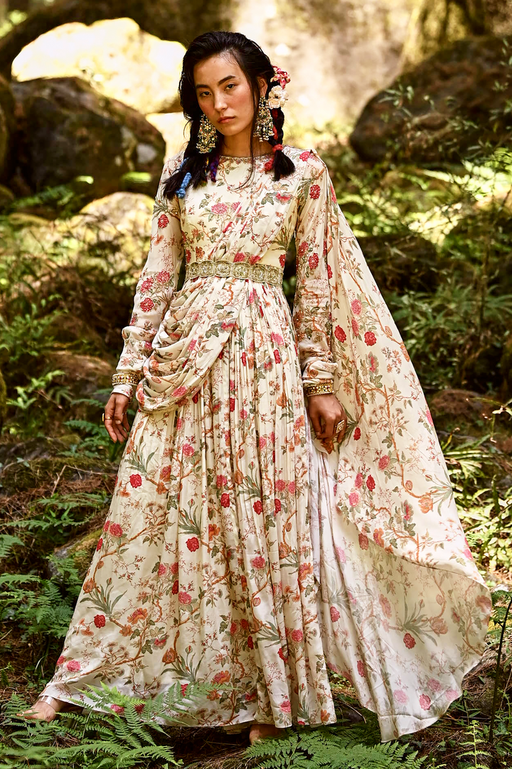 MARIA DRAPED ANARKALI SET