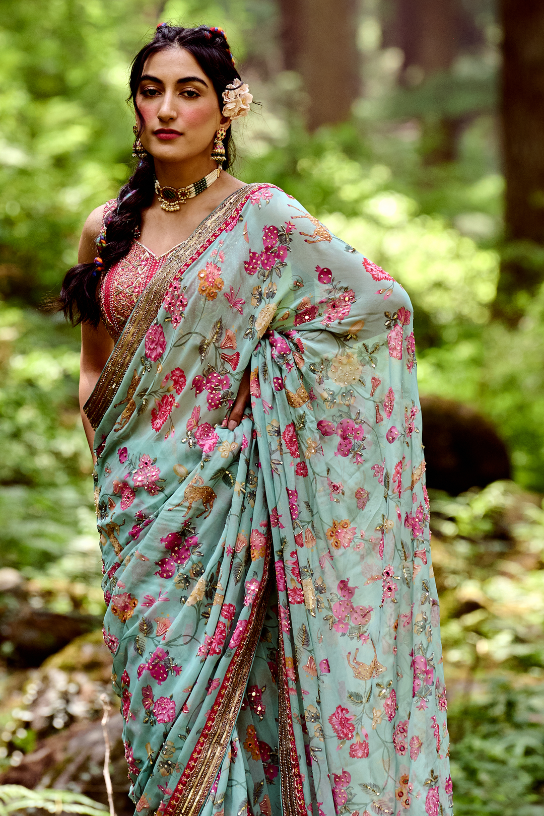 The Indie Electric in the MARIAM SAREE SET