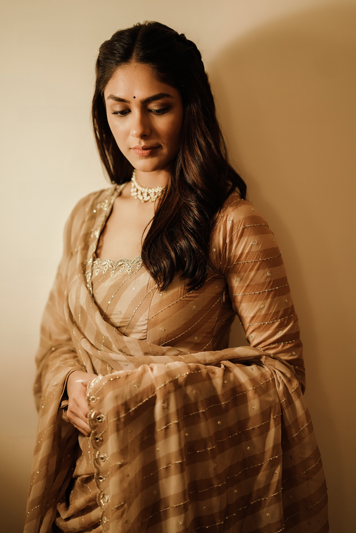 Mrunal Thakur in the SADIE ANARKALI SET