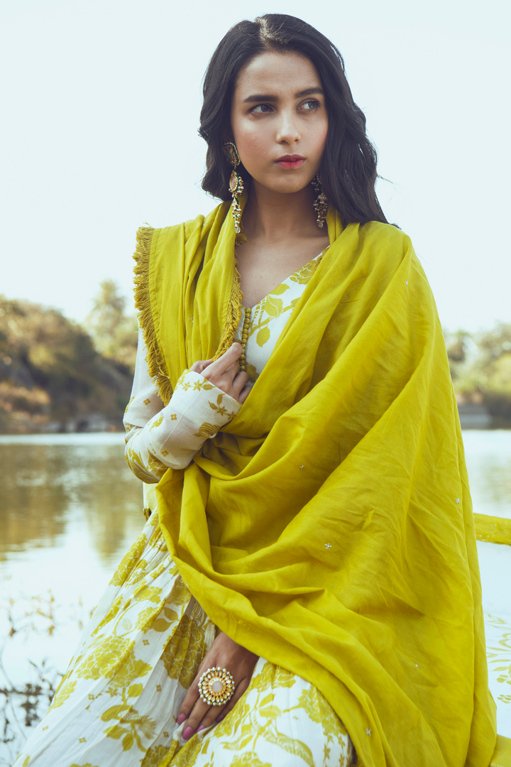 LISA ANARKALI SET – YELLOW