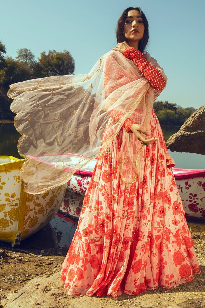 Malavika Mohanan in the NADYA LEHENGA SET