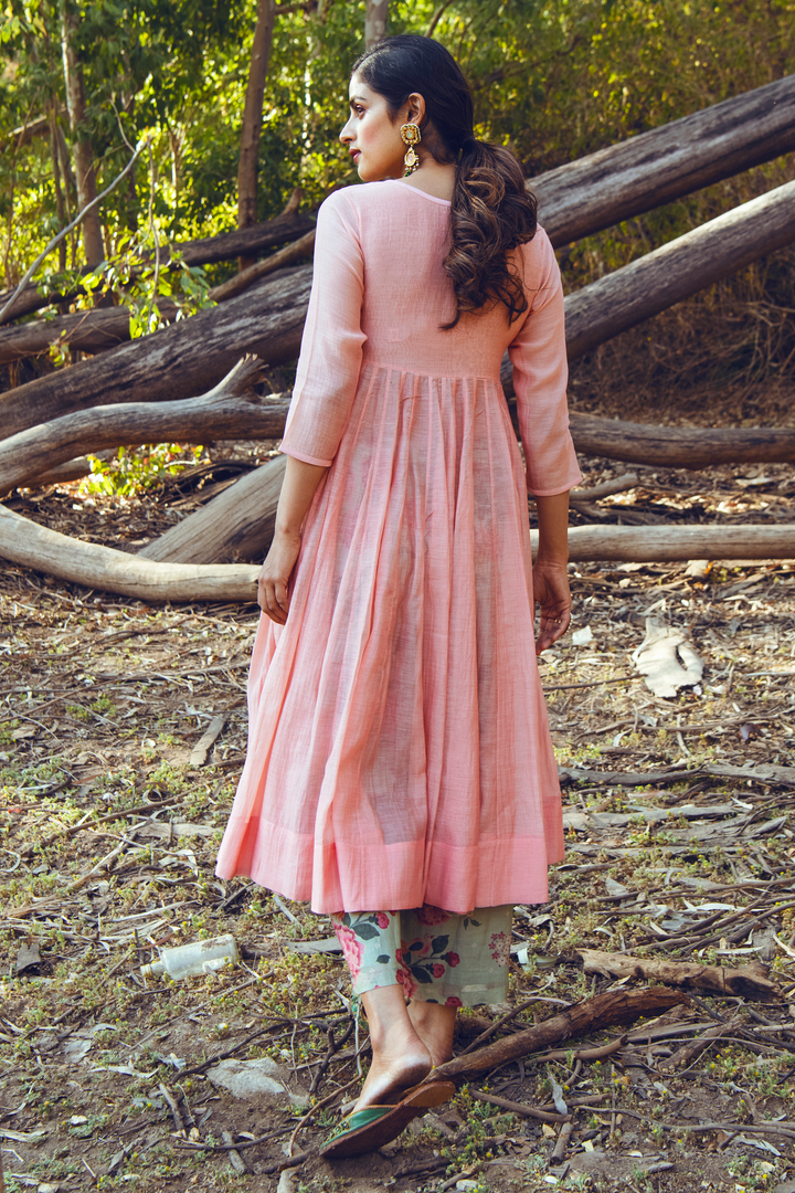 LIVA ANARKALI SET – PINK