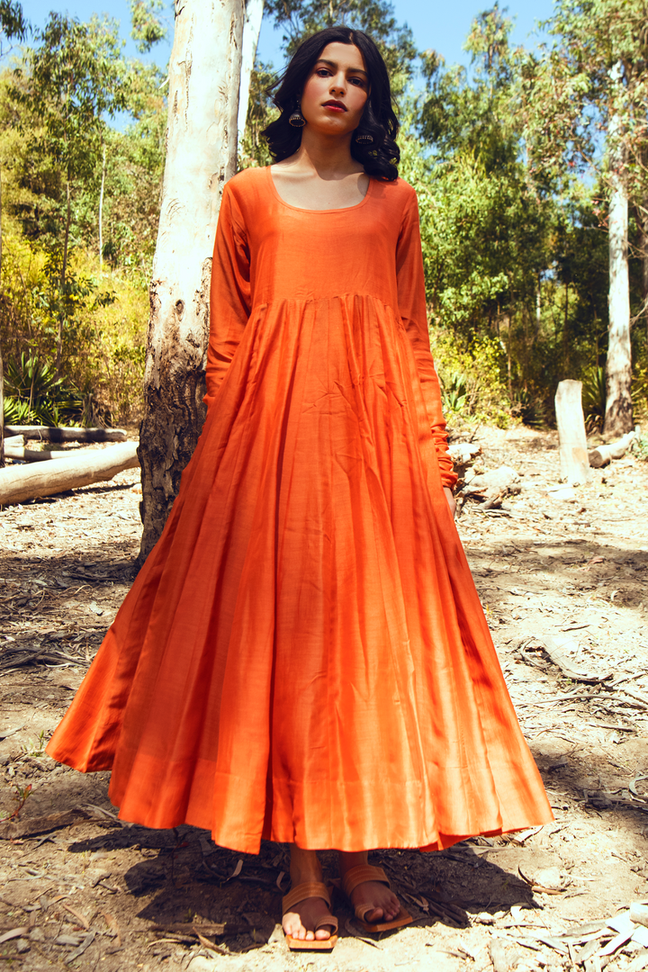 VELMA ANARKALI SET – ORANGE